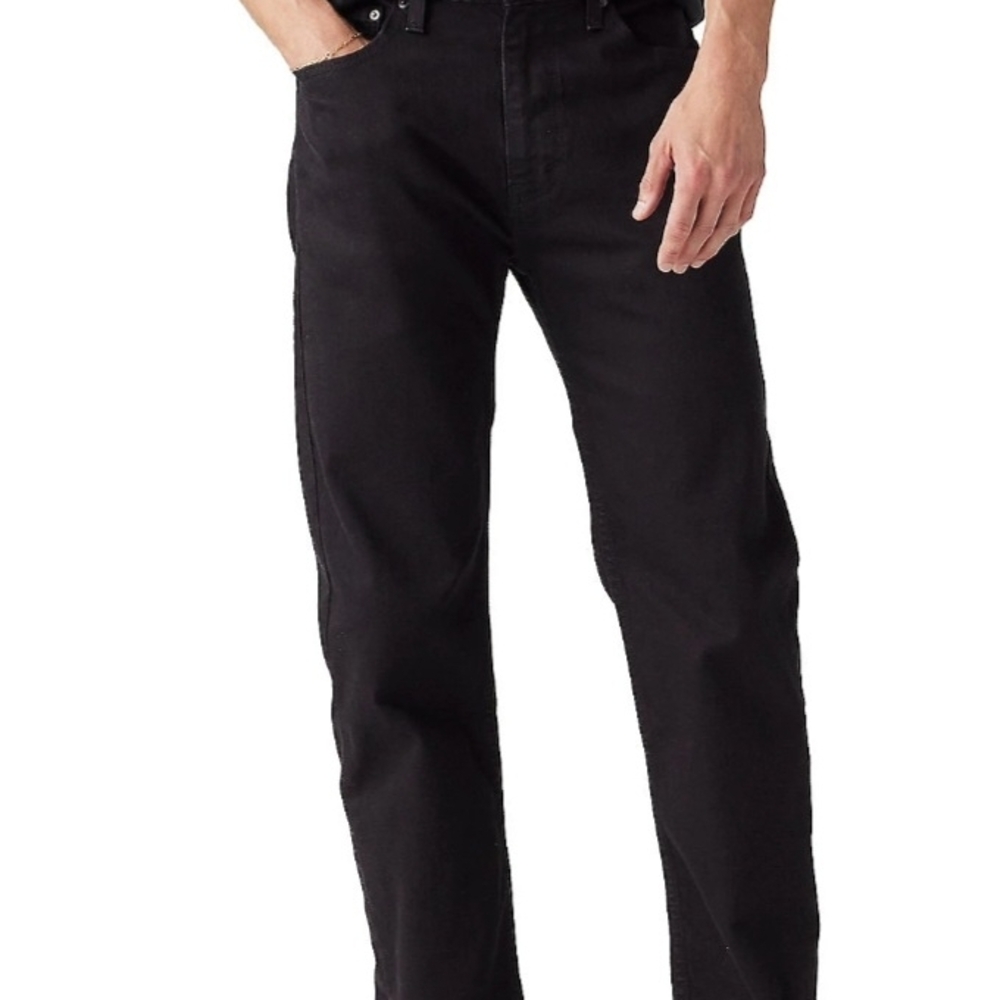 Signature by Levi Strauss Men's Relaxed Fit Black Jeans